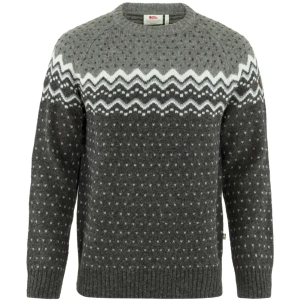 Fjällräven Ãvik Knit Herre Sweater Dark Grey-Grey XL